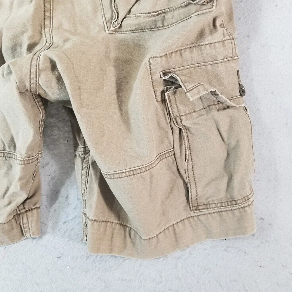 Levi's cargo shorts men's 31x11 brown heavy cotton outdoor Urban long hiking